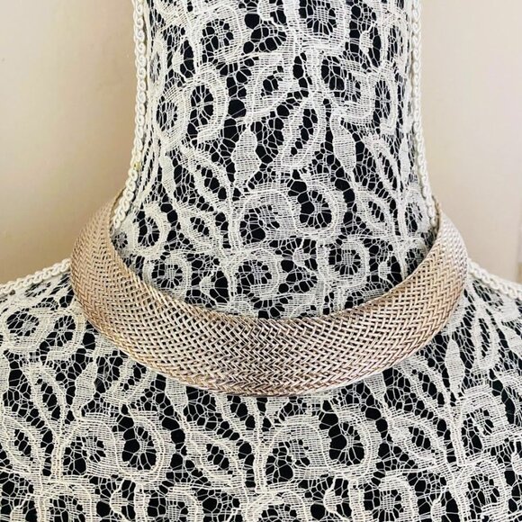 TIFFANY & CO. Rare 925 Sterling Silver Woven "Vannerie" Collar Necklace Vintage - Picture 9 of 15